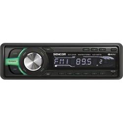 SENCOR  Autorádio SCT 2203R zelené, AM/FM RDS, 4 x 20 W, AUX in, ISO, hodiny
