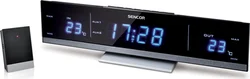 Sencor Budík s měřením vnitřní a vnější teploty SWS 210 RC, velký modrý LED,
