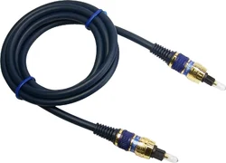 SENCOR Digitální optický kabel, Toslink-Toslink konektor, prům.6mm, 10 m, zlatý