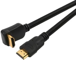 SENCOR HDMI 19pin, konektor A/M - konektor 90° A/M, pozlacený, délka 1,5 m