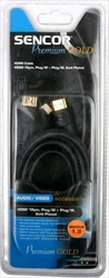SENCOR HDMI 19pin, konektor/M - konektor/M, pozlacený, délka 1,5 m