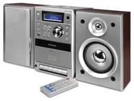 SENCOR mikrosystém SMC 704 S stříbrný, CD,CD-R, CD-RW, MP3, LCD, USB, kazet. magnetofon, program. přehrávání CD/MP3