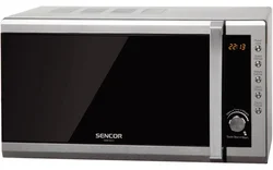 SENCOR mikrovlnná trouba SMW 6021 nerez, 20 l, výkon 800W,LCD, 5 úrovní výkonu,8 menu, rozmrazování
