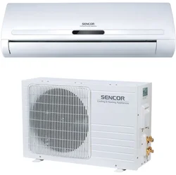 SENCOR Nástěnná klimatizace děleného typu SAC 0910, Výkon chlazení/topení 2700/2850 W, LED displej