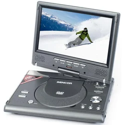 SENCOR Přenosný LCD DivX/DVD přehrávač s DVB-T SPV 7909T, 23cm