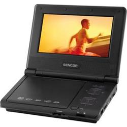 SENCOR Přenosný LCD DVD přehrávač SPV 2707, 7" ,SD/MMC, USB, CZ menu,