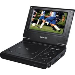 SENCOR Přenosný LCD DVD přehrávač SPV 7720T, 7" (18 cm), DVB-T a analogový tuner, USB, DO