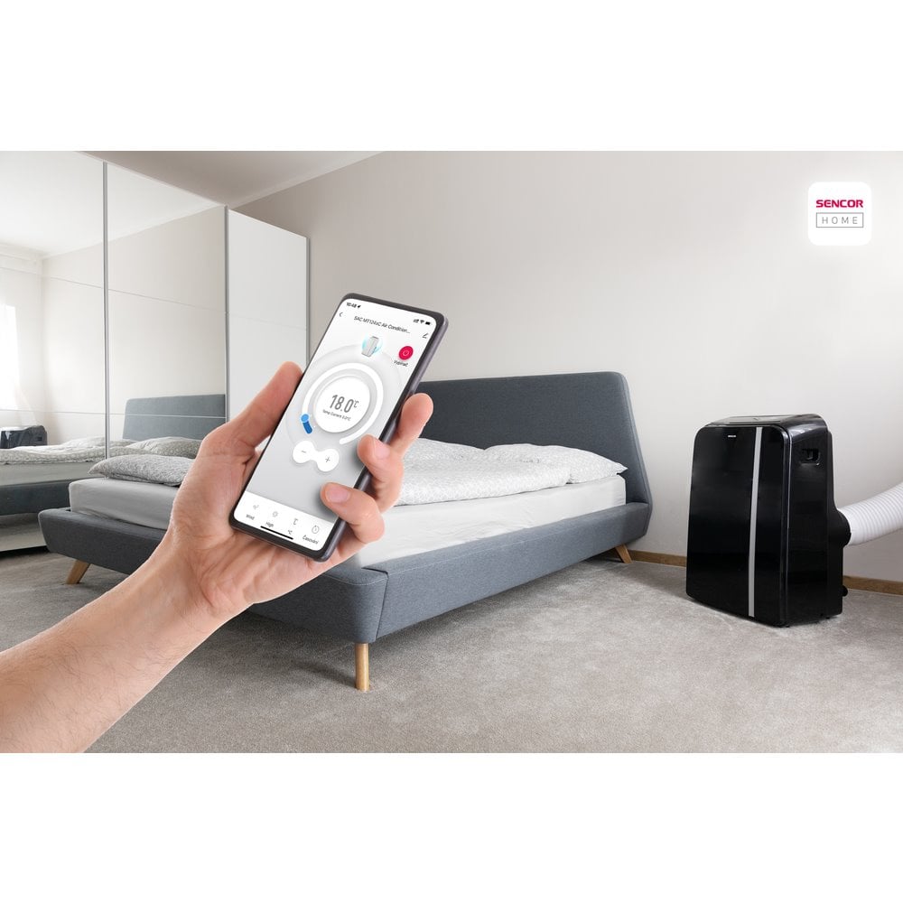 Sencor SAC MT1241C Mobilní klimatizace Wi-Fi, černá