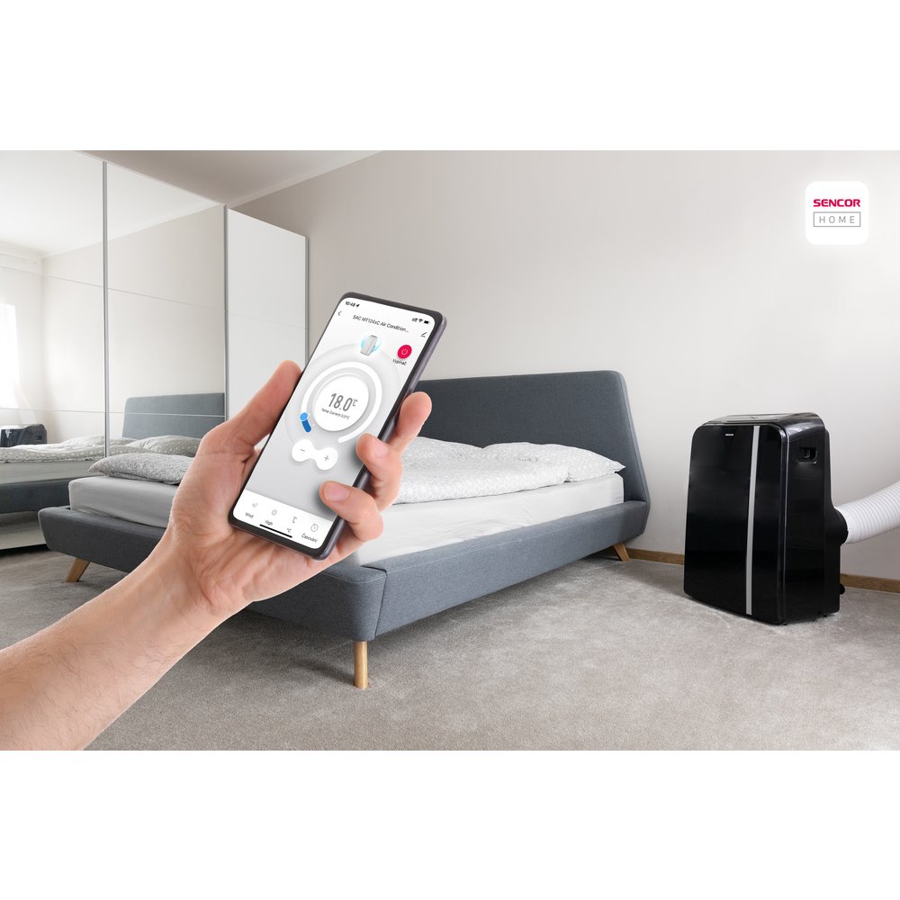 Sencor SAC MT1241C Mobilní klimatizace Wi-Fi, černá