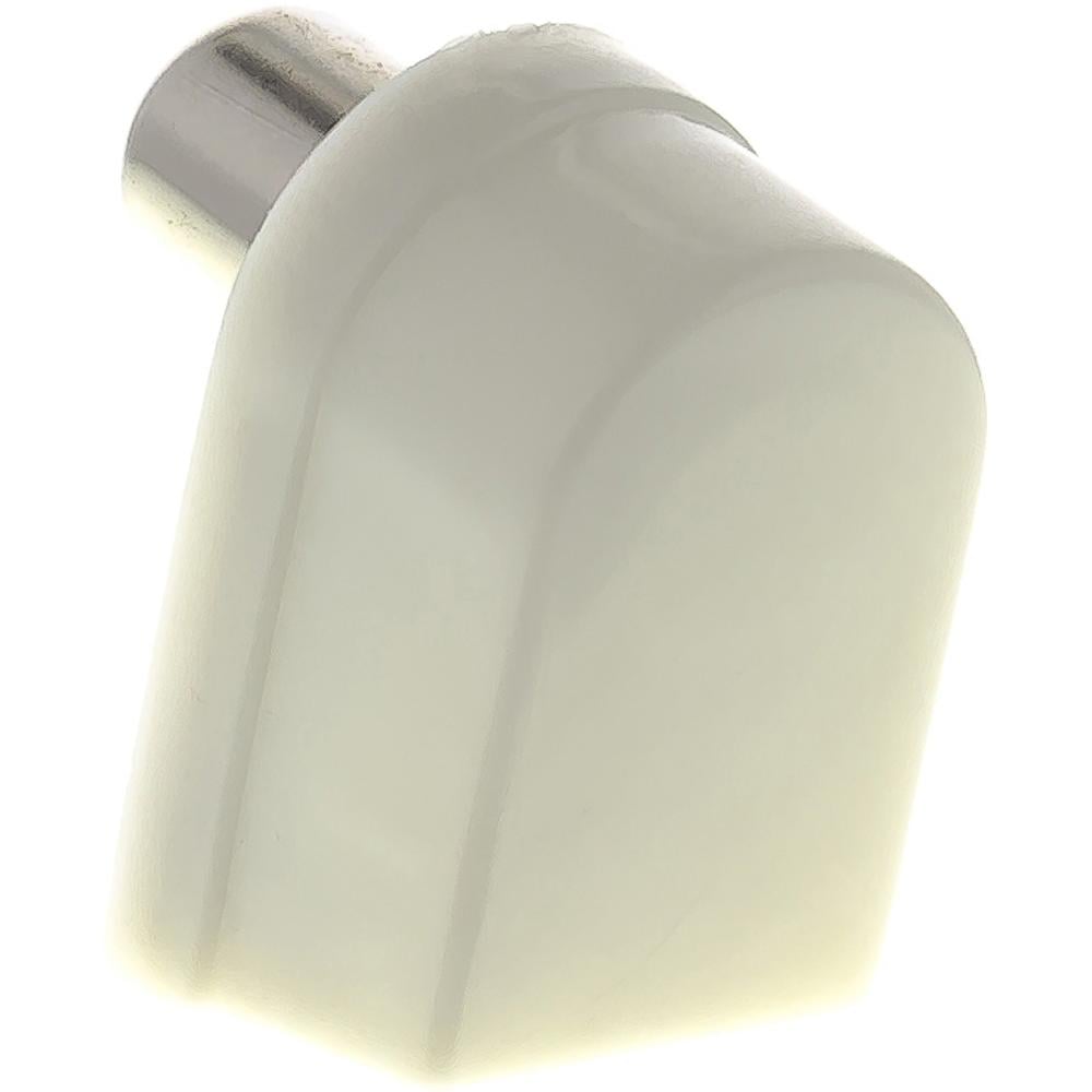 Sencor SAV 126-000 Koaxiálny konektor, kolmý, biely plast - nikel