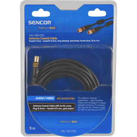 Sencor SAV 199-050 Anténní koaxiální kabel M-F PG