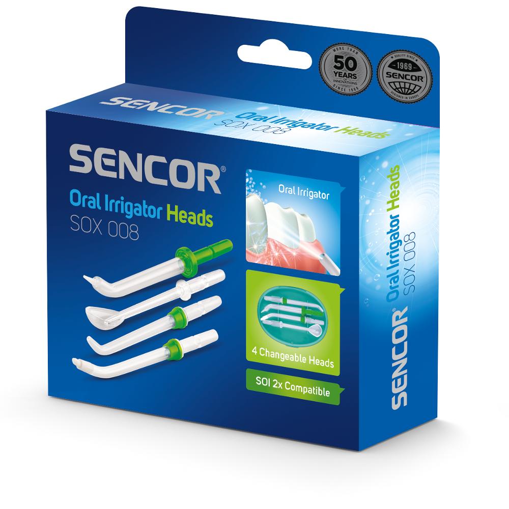 Sencor SOX 008 Náhradné nástavce pre ústnu sprchu SOI 22x, 4 ks