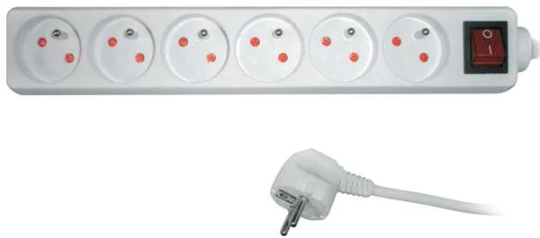 Sencor SPC 32 predlžovací prívod 2m/6 3×1,0mm, 230V, s vypínačom
