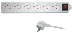 Sencor SPC 32 prodlužovací přívod 2m/6 3×1,0mm, 230V, s vypínačem - Kabely + redukce
