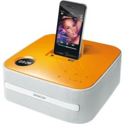 SENCOR SPT 500 WHITE , Stolní audio systém s CD, USB a dockem pro iPhone/iPod