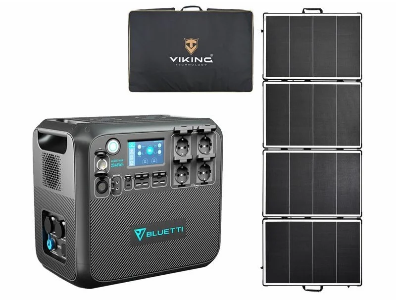 Set bateriový generátor AC200MAX + solární panel Viking HPD400