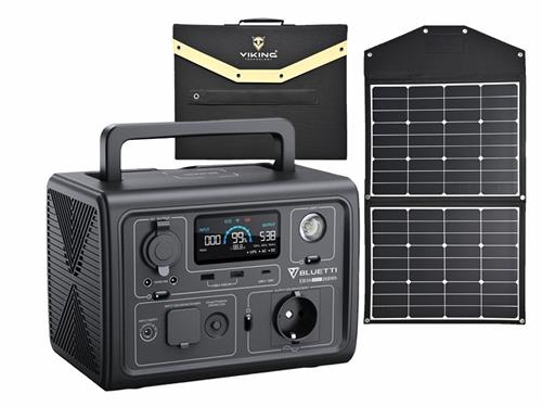 Set bateriový generátor BLUETTI EB3A a solární panel Viking L120