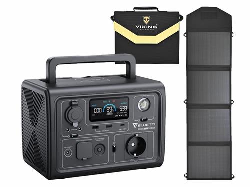 Set bateriový generátor BLUETTI EB3A a solární panel Viking L60