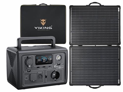 Set bateriový generátor BLUETTI EB3A a solární panel Viking LVP120