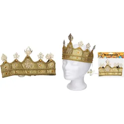 Set karneval W026104 - zlatá koruna