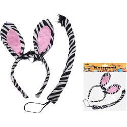 Set karneval W026114 - čelenka zebra