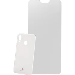 Set silikonové pouzdro + tvrzené sklo pro Huawei P20 Lite
