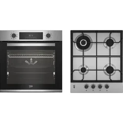 Setvestavná trouba Beko BBIM12300XDSE a vestavná plynová varná deska Beko HIBW64125SX