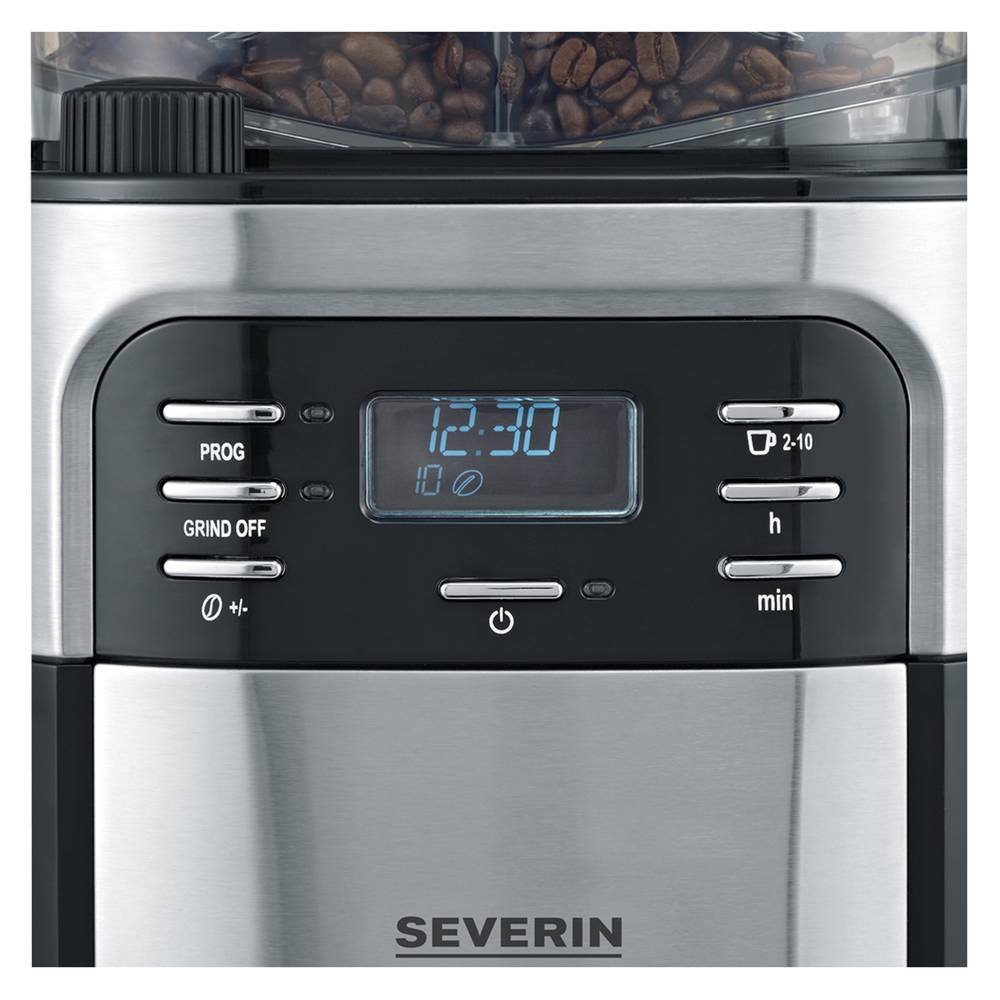 Severin KA 4810, čierna/nerezová
