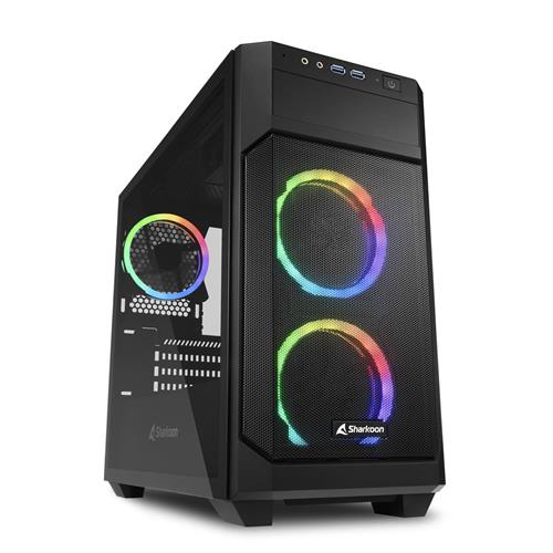 SHARKOON RGB V1000 mATX MicroTower Black