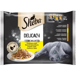 Sheba Delicacy drůbeží výběr v želé 4pack 4x85g
