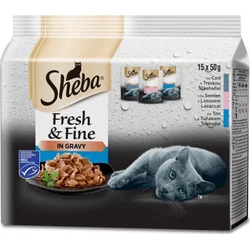 Sheba Fresh&Fine Rybí výběr 15x50g