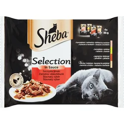 Sheba Selection šťavnatý výběr ve šťávě 4x85g