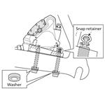 SHIMANO adaptér kot.brzd. Flat Mount SM-MA-R160D/D 160 mm DD typ zadní