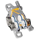 SHIMANO brzdy XTR BR-M9220 ako (hydr) strmeň predný alebo zadný post mount polymér + chladič bez adaptéra