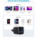 Sieťová nabíjačka Anker 323 33W, 1xUSB-C, 1xUSB-A čierna