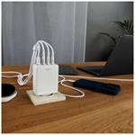 Sieťová nabíjačka FIXED GaN s výstupom 3xUSB-C a USB, podpora PD 3.0, 100 W, biela
