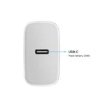Sieťová nabíjačka FIXED s výstupom USB-C a podporou PD, 25 W, biela