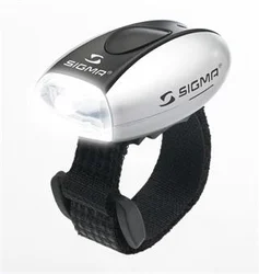 SIGMA světlo přední MICRO stříbrná / přední světlo LED-bílá 17240 - Příslušenství na kolo - Osvětlení