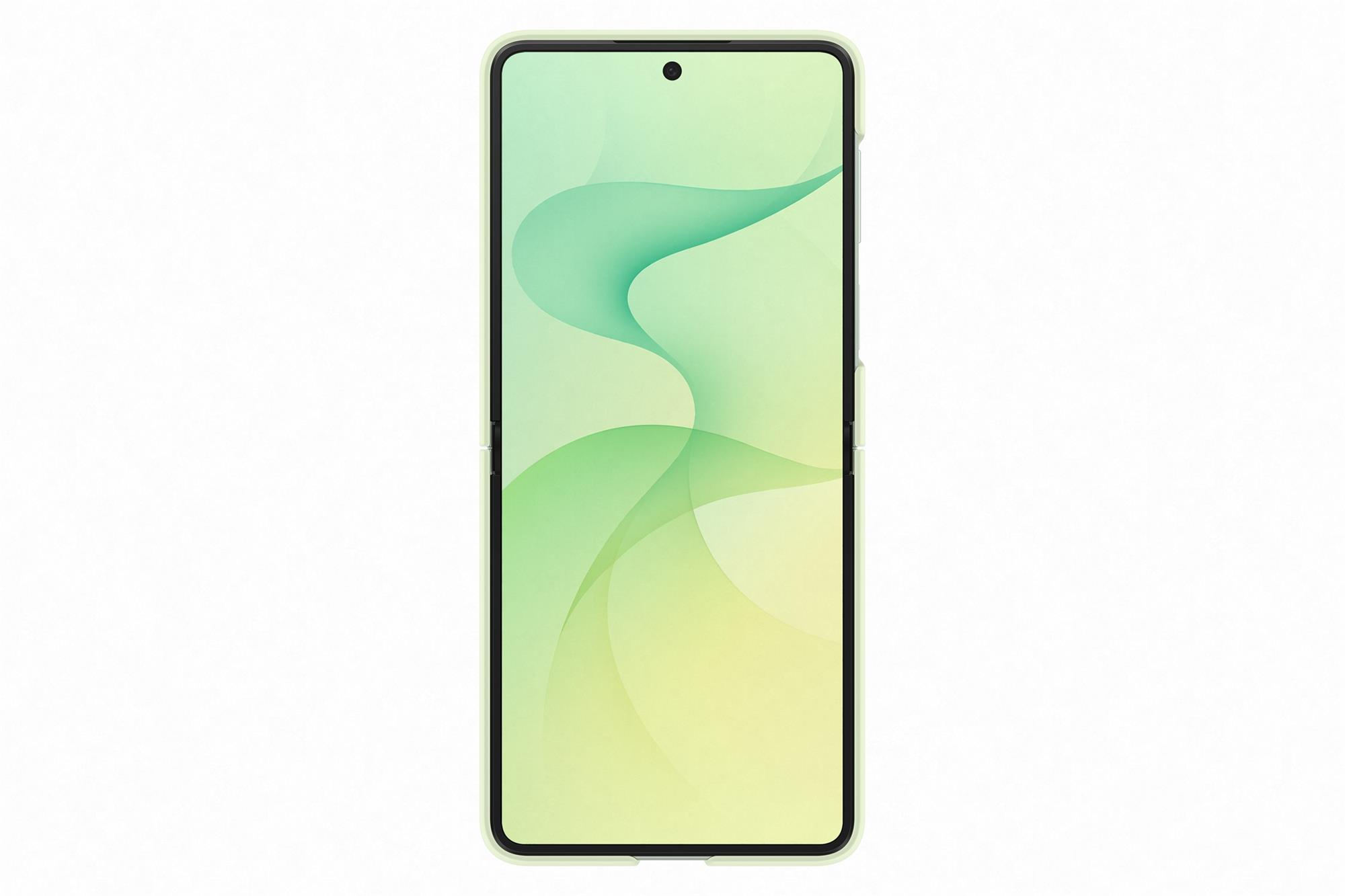 Silikónové magnetické puzdro Samsung s držiakom na prst pre Galaxy Z Flip8, mentolová farba