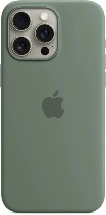 Silikónové puzdro Apple iPhone 15 Pro Max s MagSafe - Cyprusové