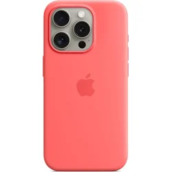 Silikónové puzdro Apple iPhone 15 Pro s MagSafe - Guava