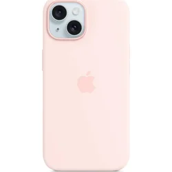 Silikónové puzdro Apple iPhone 15 s MagSafe - Svetloružové