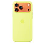 Silikónové puzdro Apple iPhone 17 Pro Max s MagSafe - Neónovo žlté