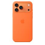 Silikónové puzdro Apple iPhone 17 Pro Max s MagSafe - Oranžové