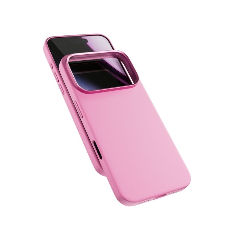Silikónové puzdro Epico Pro Mag+ | iPhone 17 Pro | ružové | kompatibilné s Qi2 a MagSafe (ochrana ostrova fotoaparátu)
