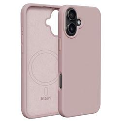 Silikonové TPU pouzdro Etteri Mag pro iPhone 16 světle růžové