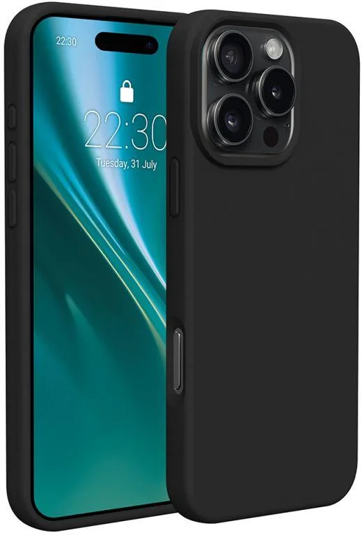 Silikonové TPU pouzdro Etteri pro iPhone 16 Pro černé