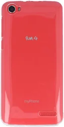 SILIKONOVÉ (TPU) POUZDRO TRANSPARENTNÍ BÍLÉ PRO myPhone FUN 4