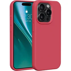 Silikónové TPU puzdro Etteri pre iPhone 15 Pro malinové