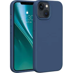 Silikónové TPU puzdro Etteri pre iPhone 15 tmavomodré